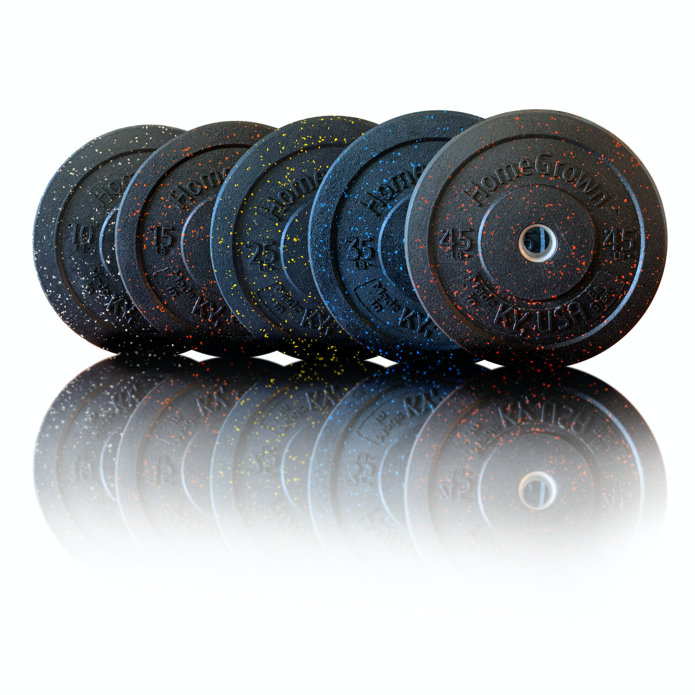 Harbor Heavyweights Co. 260lb Olympic Rubber Bumper Plate Set – Free Shipping