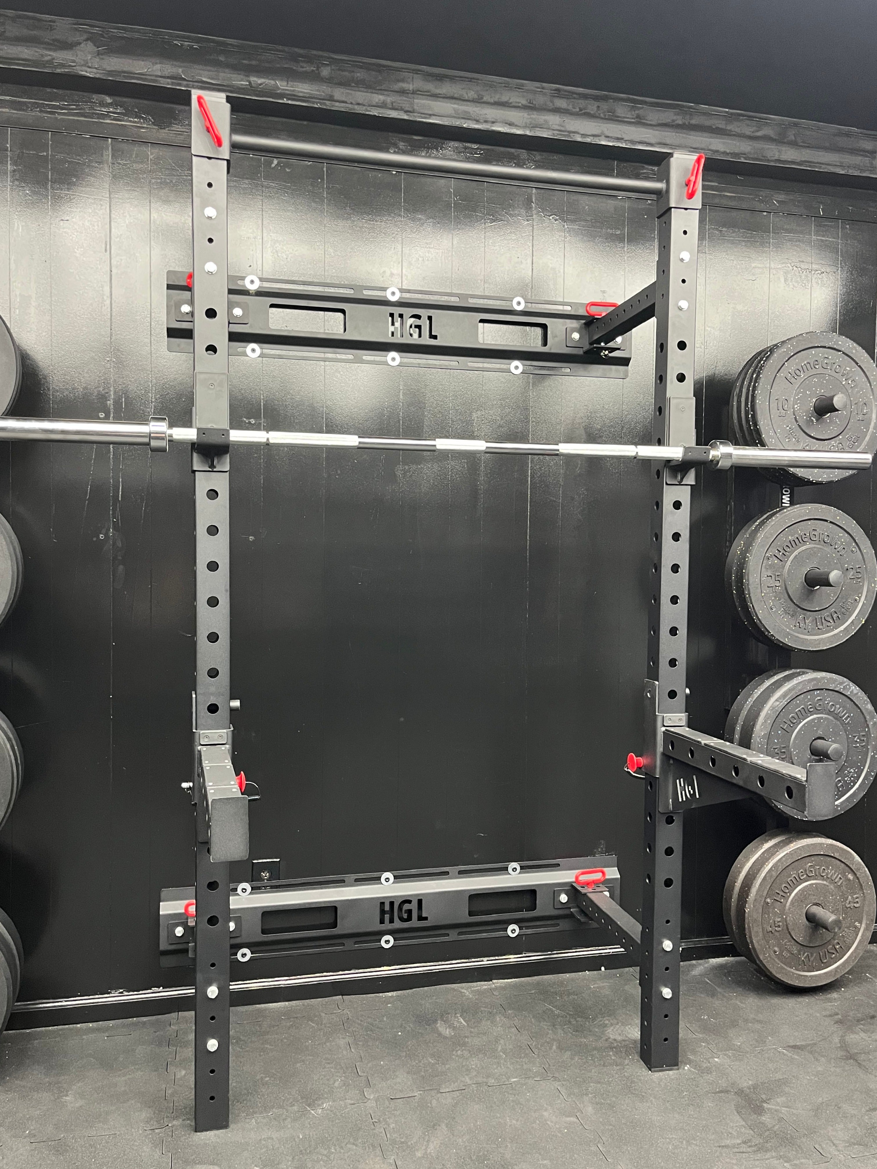 Fodable Rack HGL Wall Mounted Foldable Rack | HomeGrown Lifting – Homegrown Lifting
