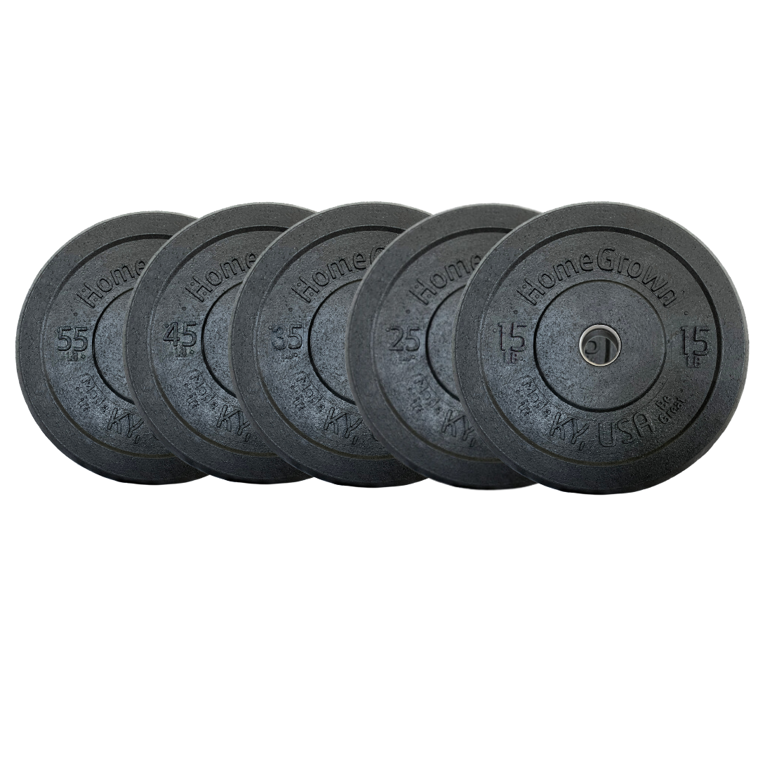 160 lb - URA-MAX BLACK Bumper Plate Set